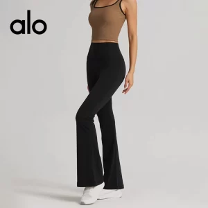 ALO Yoga 高腰微喇叭褲提臀緊身瑜伽跑步長褲