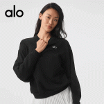 Alo Yoga 歐美圓領衛衣 秋季寬鬆Oversize 健身運動大学T