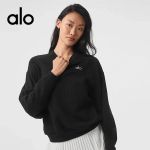 Alo Yoga 歐美圓領衛衣 秋季寬鬆Oversize 健身運動大学T