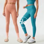 alo Yoga 收腹提臀運動長褲 裸感彈力跑步健身瑜伽褲