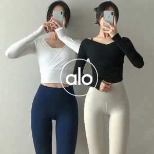 alo Yoga 裸感高腰瑜伽褲 蜜桃臀訓練緊身健身運動褲