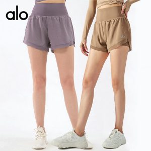 alo Yoga 假兩件運動短褲 防走光 跑步健身